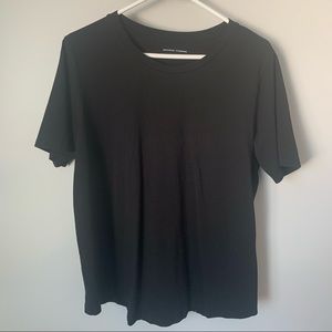 Black Universal Standard black crew neck tee